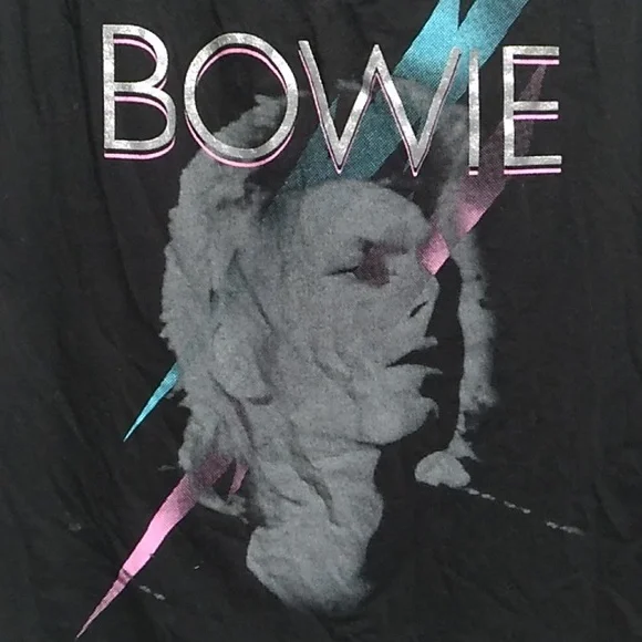 FLASH SALE! RARE! HTF NWOT David Bowie Distressed Tank Sz.M Made In USA 🇺🇸 - Picture 2 of 7